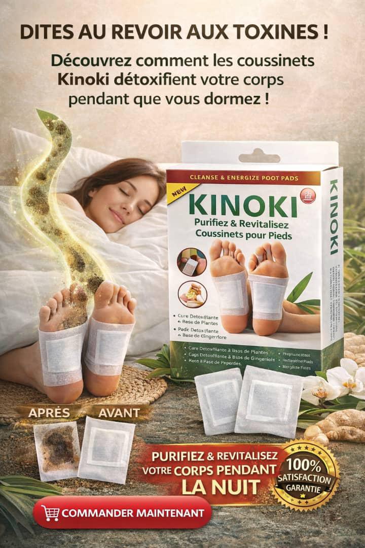 Kinoki patch pour détoxifier le corps